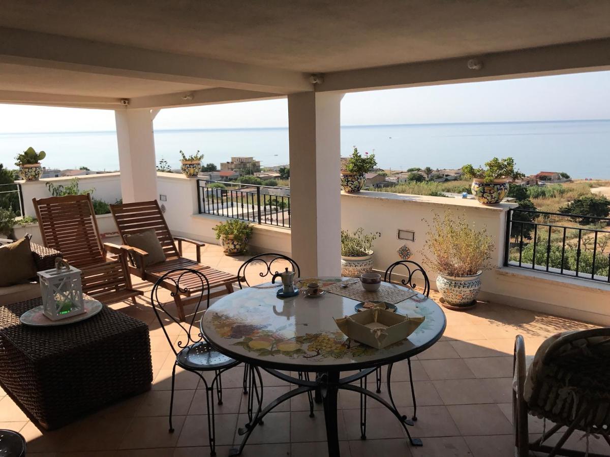 Villa Ceni - Appartamenti Con Camere, Cucina, Wc E Terrazza Sul Mare In Villa Con Piscina, Giardino E Parcheggio Маринелла-ді-Селінунте Екстер'єр фото